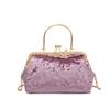 Elegant Velvet Clutch Bag Women Small Shell-Shaped Shoulder With Chain Strap Minimalist Designer Handbag Evening