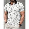 2026 Summer New Style Men's Short-Sleeved Polo Shirt With 3D Pattern Printing - Street Casual Fashion Style Shirts for Men