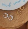 Fashion Jewelry 925 Silver Spiricle Twisted Earring for Women 925 Sterling Silver 18K Gold Plated Hoop Earring Jewelry