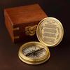 100-Year Brass Calendar Compass Engraved Gift for Him
