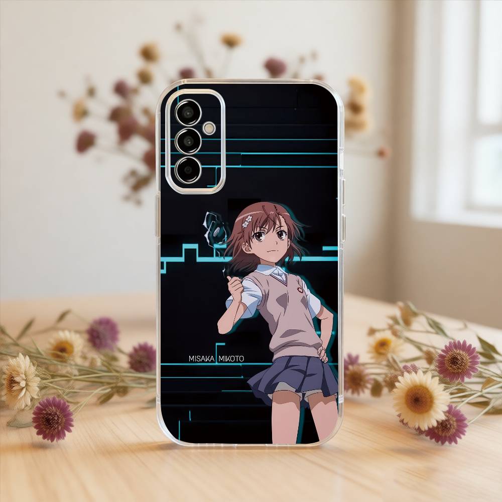 Mikoto Misaka Phone Case For SamsungA10,12,20,21S,30,31,40,50,51,52,70,71 Transparent Cover