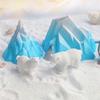 Lebensecht Aquarien Eisberg Dekoration Figurenset mit Eisberg und Pinguinen Landschaft Aquarien Ornament