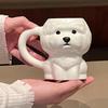 Animal Mug Cute Dog Tea Mug 340ml Ceramic 3D Puppy Novelty Cup For Women Men Dad Lovers On Mothers Day Fathers Day Home