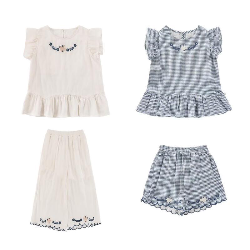 Youyou Girls' Summer Two-Piece Set