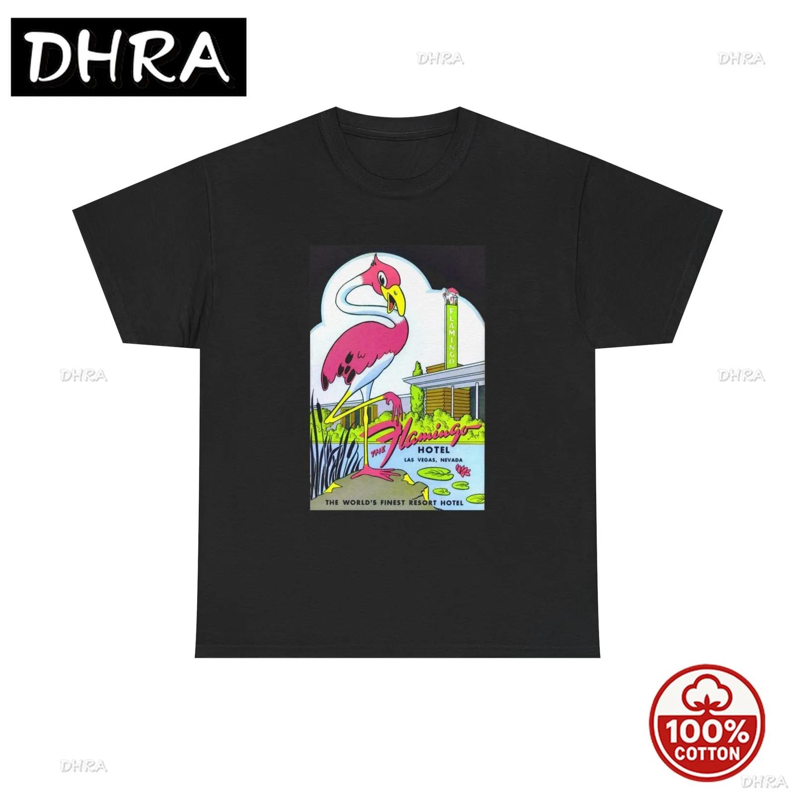 The Flamingo Tshirt Vintage Las Vegas Casino Strip Retro Unisex Heavy Cotton in Harajuku Fashion Printed Tee Casual Top T Shirt S
