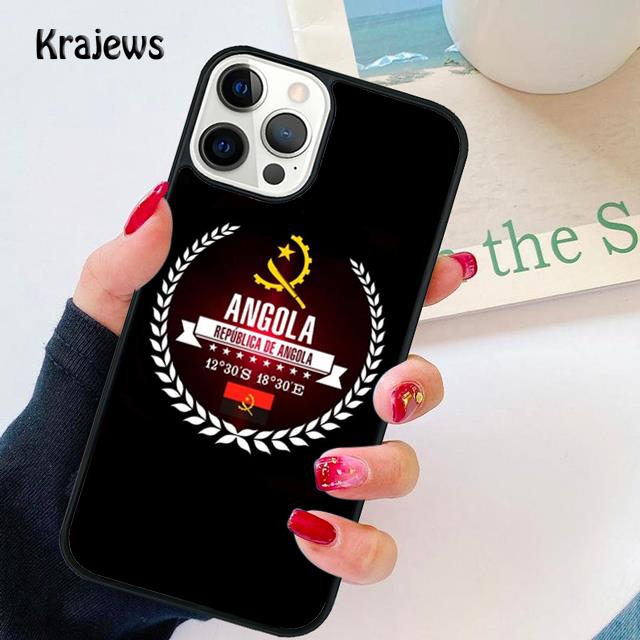 Angola Flag Soft Phone Case For iPhone 14 XR X XS Max 5S 6S 7 8 Plus SE 2020 11 12 13 Pro Max Mini Phone Cover