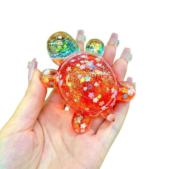 Turtle Ornament Lightweight Glow in Dark Shiny Turtle Figurine 30 Minutes After Light Exposure Glowing Statue Keychains Home Decor