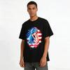 Patriotic Mother And Baby US Flag Print Casual T-Shirt Pure cotton T-shirt