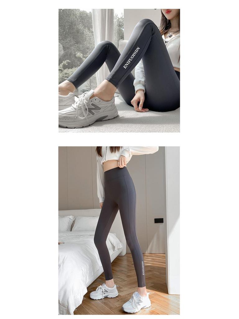 2025 Women's Plus Size Tummy Control Fleece-Lined Yoga Pants - Butt Lifting, Tight Fit for Autumn/Winter