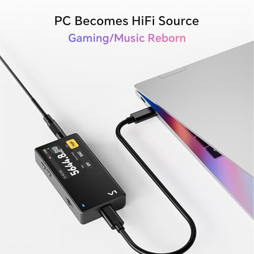 TempoTec Variations V1 Portable HiFi Music Player, Two-Way Bluetooth 5.1 Digital Audio Player with 4.4mm & 3.5mm Headphone Jacks and Black Back Clip