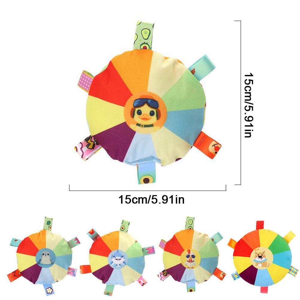 Funny Rainbow Plush Flying Saucer Dog Toys Outdoor Interactive Training Games Chew Toy Pets Flying Discs Toys Dog Accessories