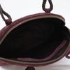 JURGEN LEHL [ ] Pig Leather Suede Small Bag with Mesh Handles Handbag BordeauxUsed