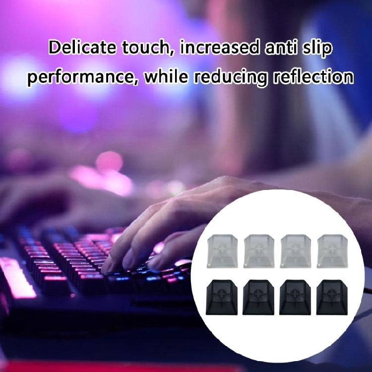 4Pcs Height Transparent Keycap PC Transparent Keycaps Waterproof Clear Keycaps Keyboard Covers Keyboards Supplies