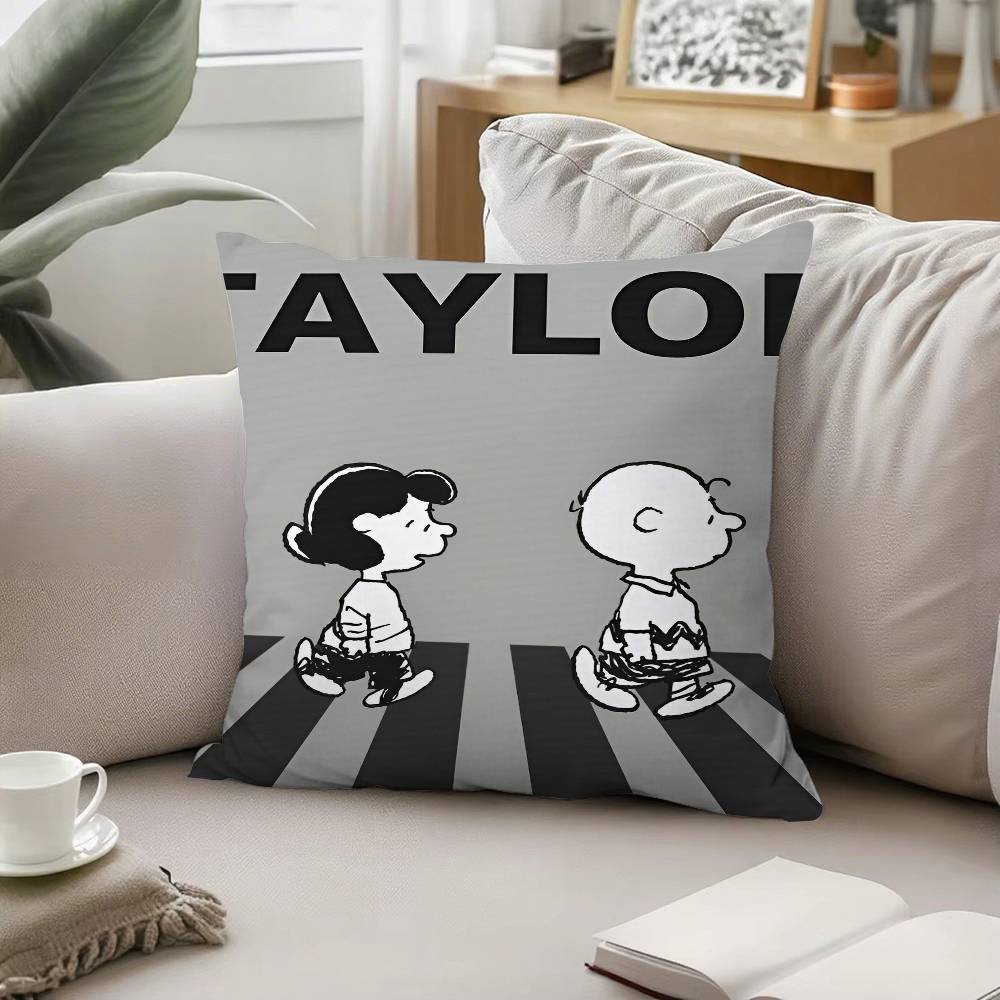 Cartoon Dog-S_SnoopyS Pillow Case Pattern Printed Pillowcase For Living Room Sofa Cushion Cover & Bedroom Decor