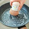 Cleaning Brush Easter Chicken Handle Non-Scratch Cleaning Ball Removable Scrubber Ergonomic Grip Kitchen Stove Sink Brush
