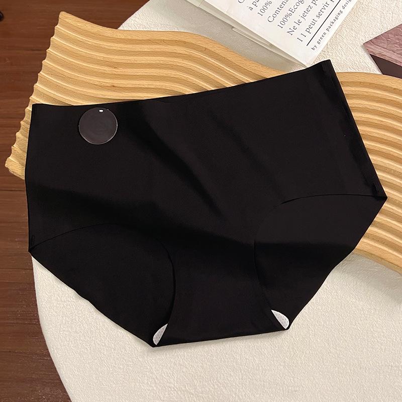 Damen Nahtlose Seidenunterwäsche Maulbeere Ohne Abdrücke Ultradünn Sexy Hohe Taille Elastisch Weich Dreieckige Slips M-XL