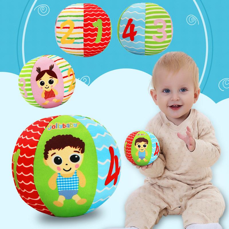 Soothe Baby Balls Rattle Comforter Toy Soft Hand Grasp Ball Educational Sensory Toys Activity Baby Crawling Toys 0 6 12 Months