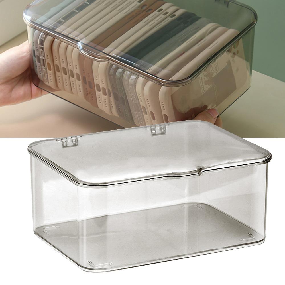 Space Saving Desk Storage Box Large Capacity Organizer Bin Desk Organizer Plastic Storage Box Home
