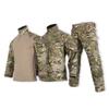 G3 Tactical Camo Combat Uniform Set Men Women Outdoor Hiking Camping Military Style Training Jacket Pants Vest