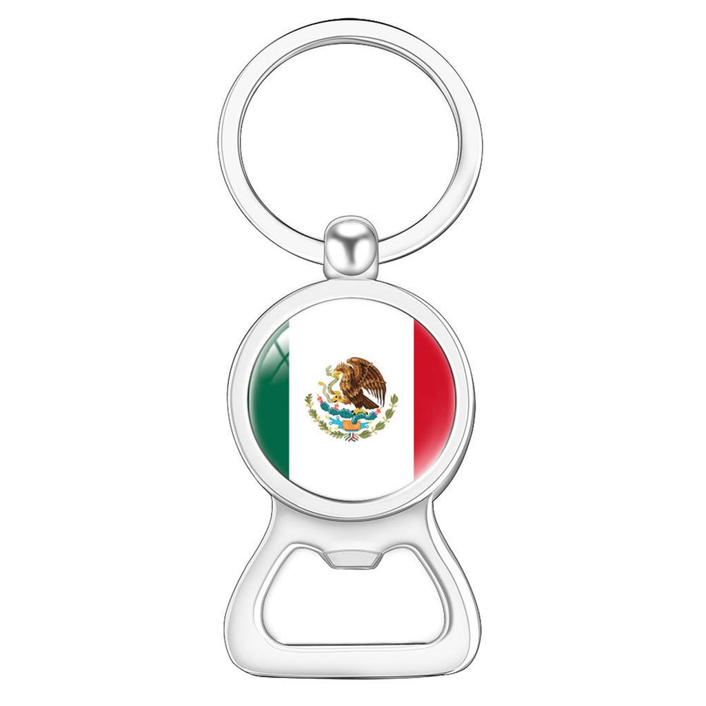 Flag Flag Bottle Opener Keychain International Sports Events Beer Bottle Opener Metal Keychain Backpack Decor Party-Celebration