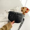 Women'S Stylish White Saddle Bag with Fringe Detail Casual Crossbody Chest & Waist Pack, Wide Strap Shoulder Bag, Trendy Fashion Accessory