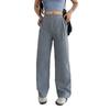 Letter Log Quick Dry Pants High Waist Straight Leg Stretch Casual Trousers Women