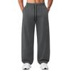 Men's Casual Wide Leg Straight Pants Loose Fit Versatile Trousers for Everyday Wear