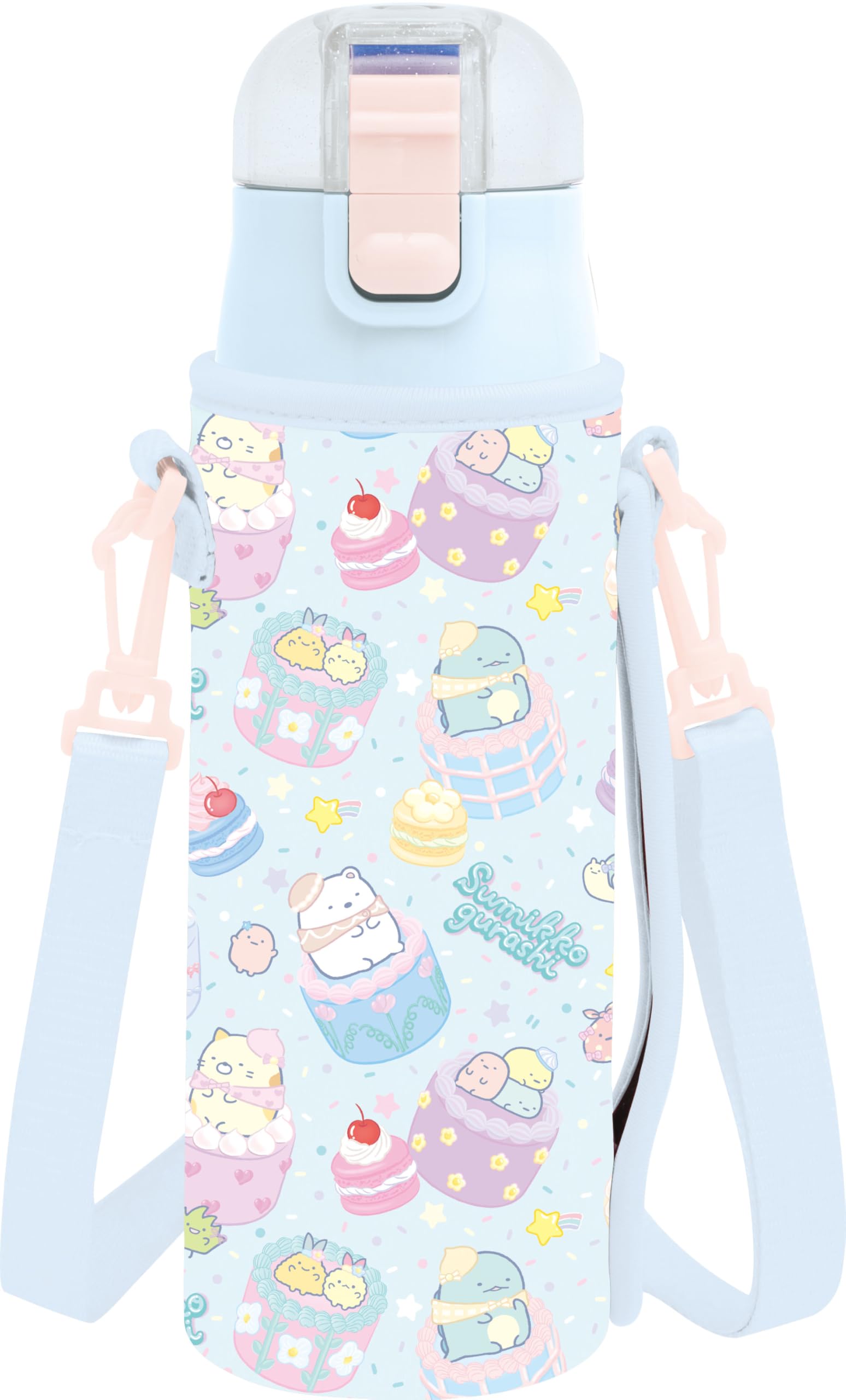 Sumikkogurashi Stainless Steel Bottle with H230 x 75mm San-X Cover, KA32901,