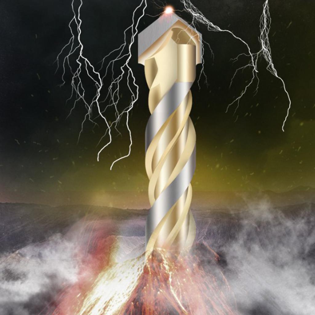 10-Piece HSS Coated Triangle Twist Spiral Drill Bit Set for Enhanced Performance