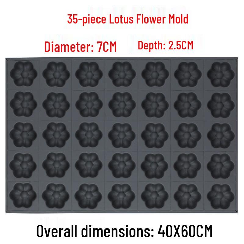 Commercial 35-Cavity Lotus Flower Baking Mold