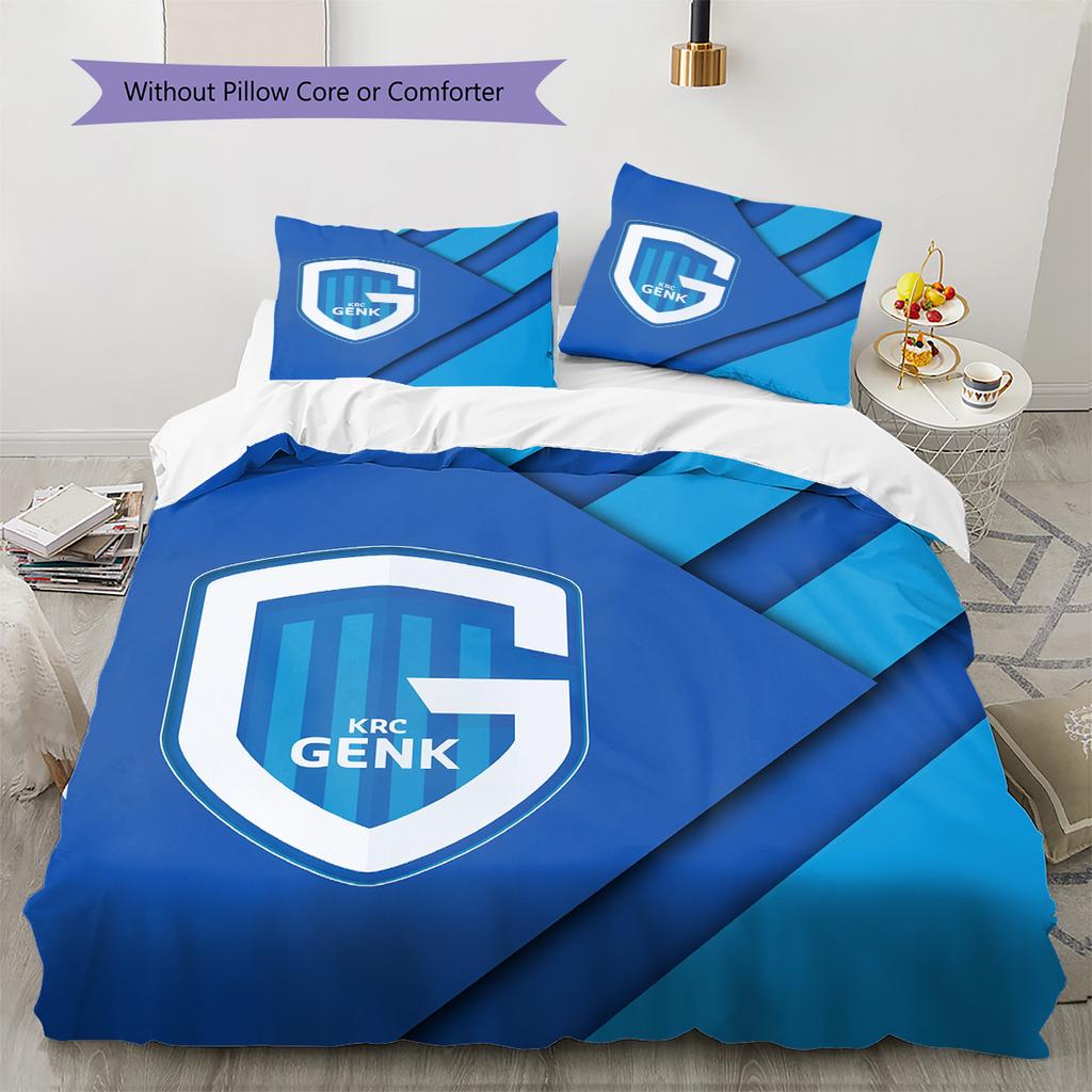 KRC Genk Set Copripiumino Fantasia Decorazione per la Casa Regalo (1 * copripiumino + 2 * federe senza imbottitura)