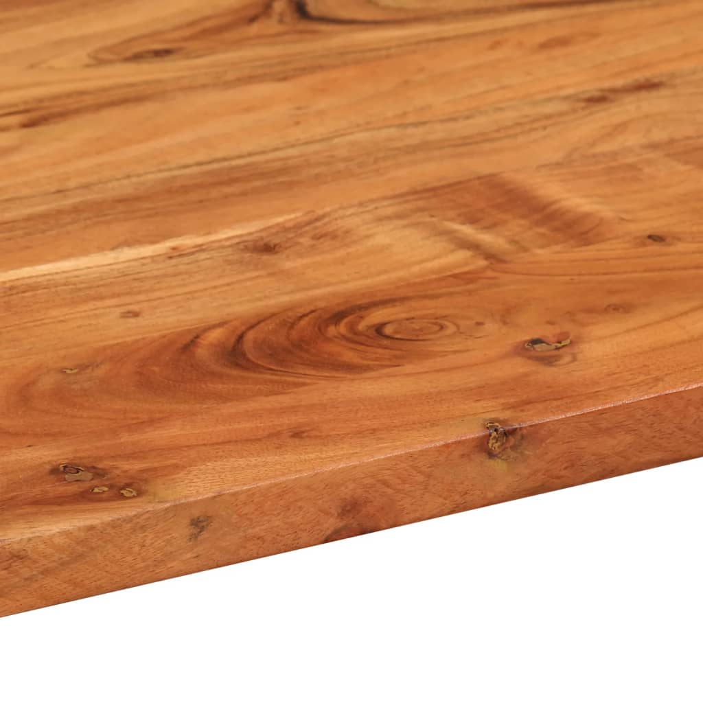 Table Top 110 x 40 x 2.5 cm Oval Solid Acacia Wood