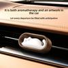 Car Aromatherapy Kitten Trend Ornament Wooden Solid Balm Diffuser Stone Lasting Light Fragrance Women's Car Perfume