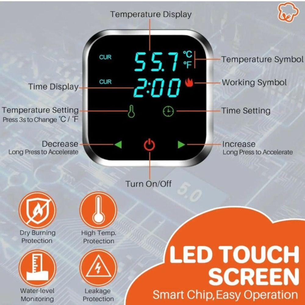 Low Temperature Slow Cooking Machine Waterproof Immersion Circulator  Vacuum Cooking