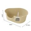 Cat Litter Box Portable Deep Loo Large Space Bedpan Open Top Pet Tray