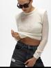 Autumn/Winter Solid Color Women's Hollow Knit Sweater - Casual Long-Sleeved Top