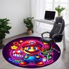 1pc Mario Neon Office Round Area Rug, Under Office Chairs Bedroom Living Room Home Decor A0926185