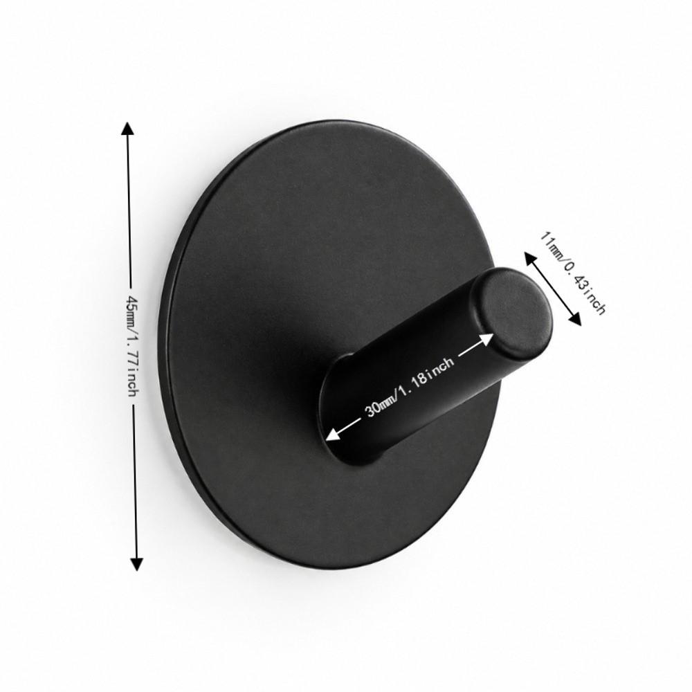 4 PCS Stainless Steel Adhesive Hook Sticky Backing Towel Hook Stainless Steel Hook Bathroom Kitchen