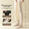 Long Thigh-length Women's Pure Cotton and Fleece Knee-high Knee Support Stockings for Winter - Thigh Socks