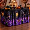Halloween Table Skirt With Waterproof Dustproof Decor Dining 140-275cm Length