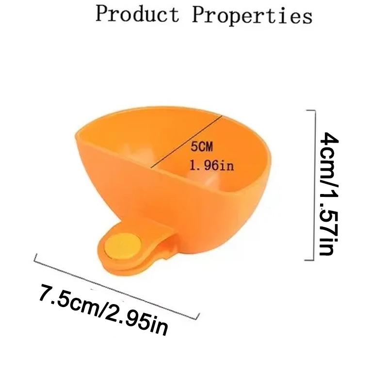 4pc/Set Dipping Clip Bowl Container Tomato Sauce Snack Clippable Plate Seasoning Dishes Dipping Sauce Bowl Holder Kitchen Gadget