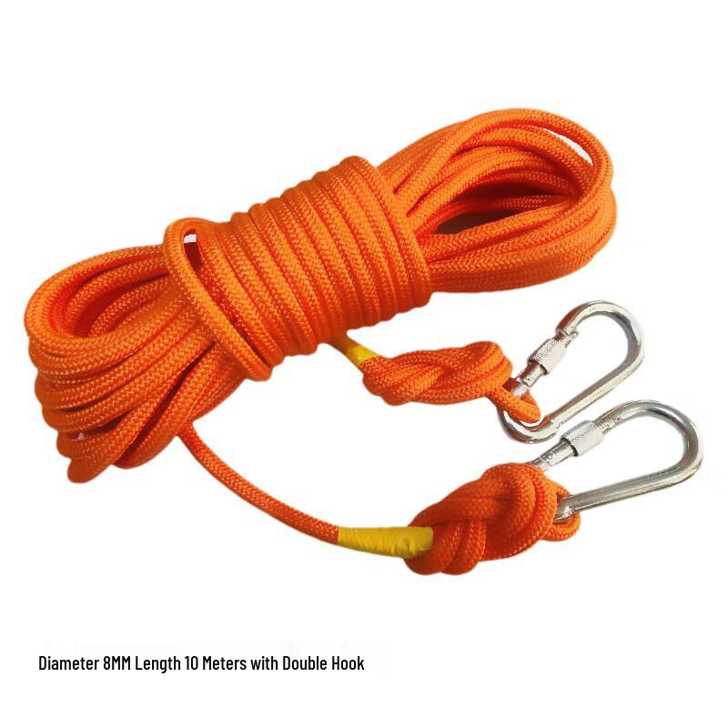 Zhanhu 8mm Steel Wire Safety Rappelling Rope with Double Hooks
