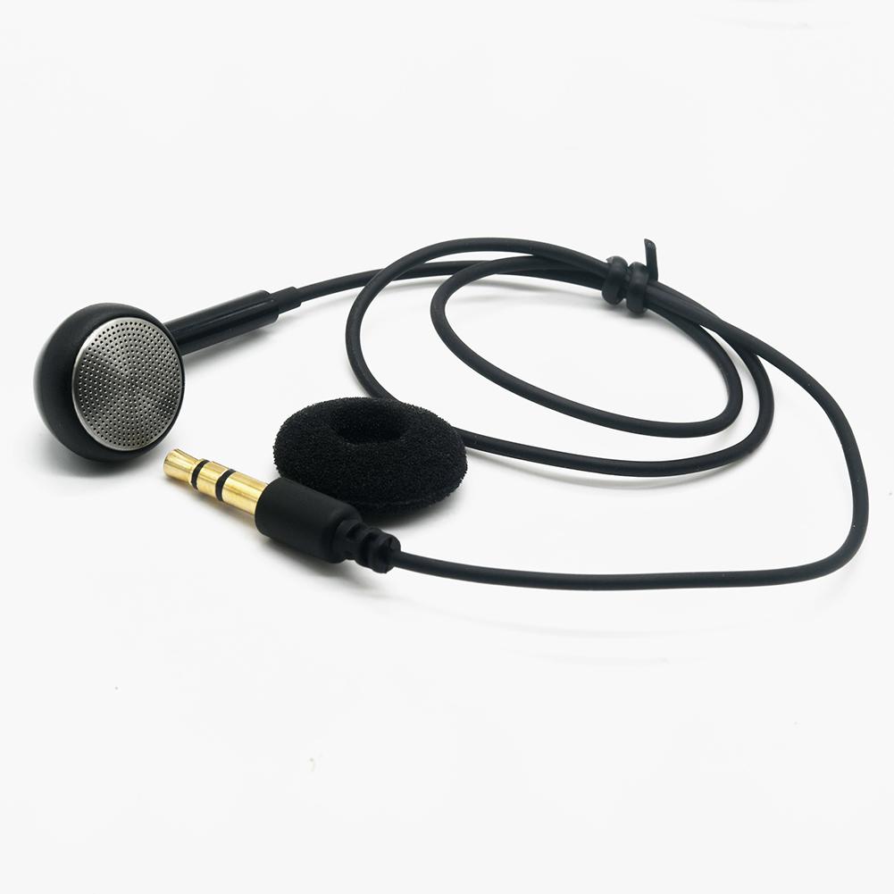 1-4pcs 3.5mm Single Side Mono Earphone In Ear Earbud Headset Headphone For Phone Mp3 Walkie Talkie Computer Bluetooth Tablet Pc