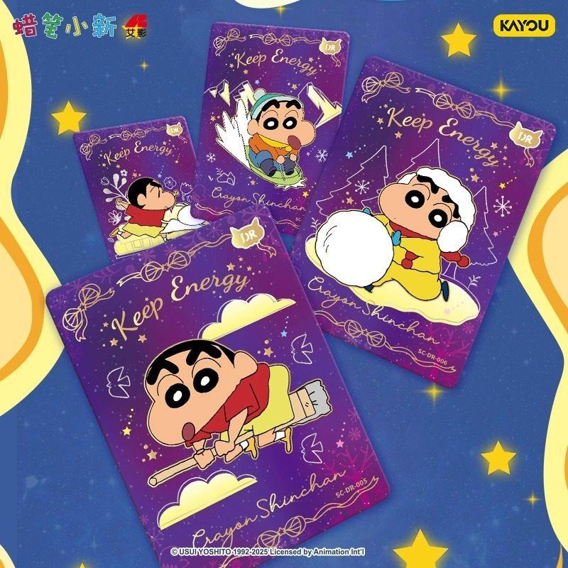 Genuine Crayon ShinChan Card Nohara Shinnosuke Nohara Shiro Animation Cartoon Collection Card Peripheral Toy Gift