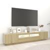 VidaXL TV Stand with LED Lights, Television Cabinet with Storage, Living Room Interior TV Unit, 3081909