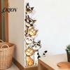 Creative Home Decoration Gifts Cute Cartoon Cats/Dogs Wall Stickers, Waterproof PVC Decals, Peel And Self Adhesive Graphics Stick Decorative