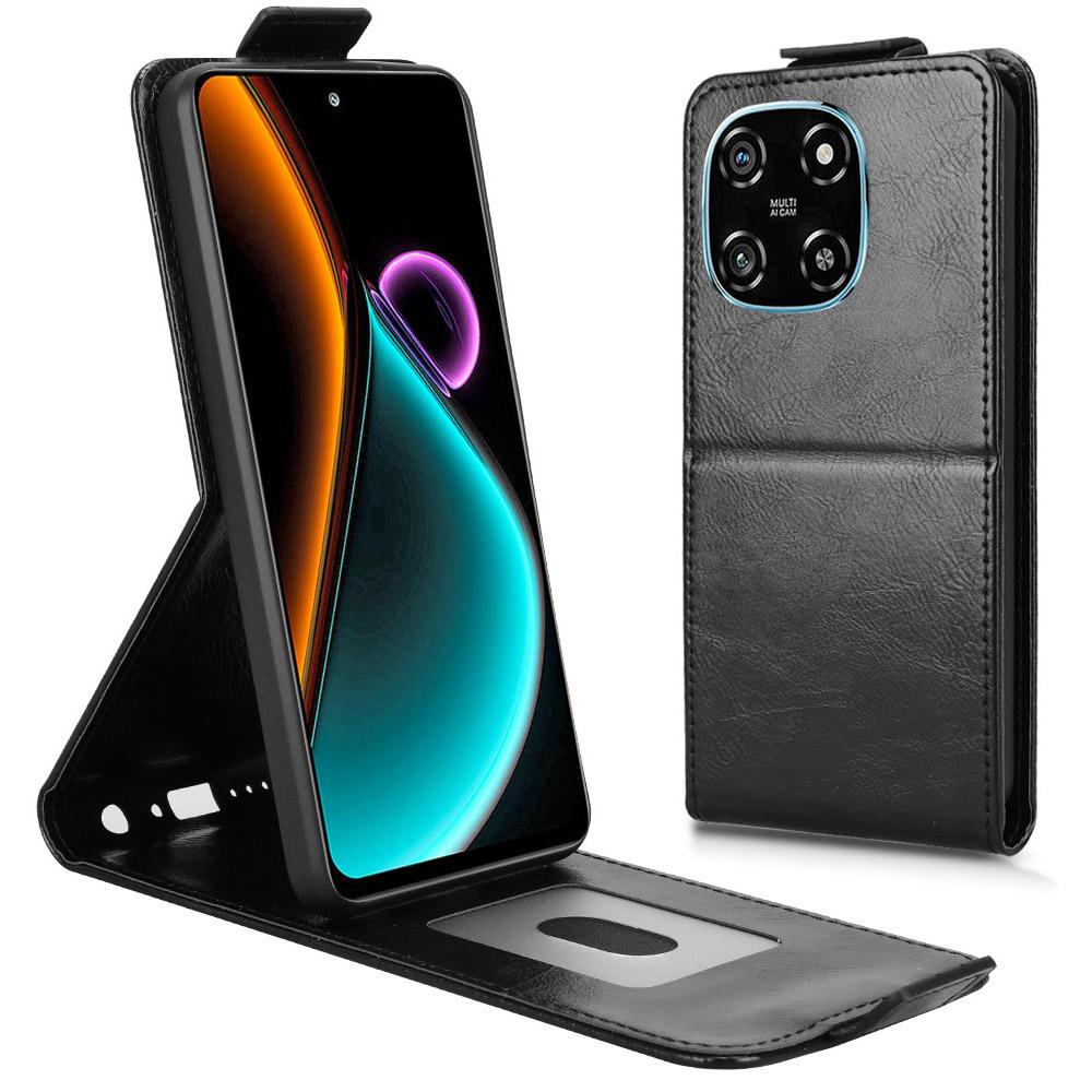For Blackview Color 6 Stand Case Magnetic Clasp Vertical Flip Leather Phone Cover with Card Holder