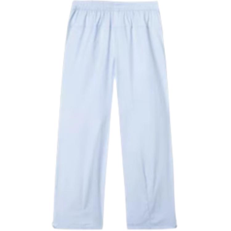 

Anta Casual Simple Solid Color Straight Loose Knit Sports Pants Women bottoms Light-Twilight-Blue 162527505-3 L