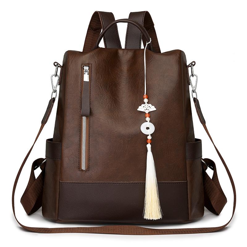 Quasten-Rucksack, Diebstahlschutz, Damen-Rucksack, Pendlerrucksack, große Kapazität, Mehrzweck-Reiserucksack