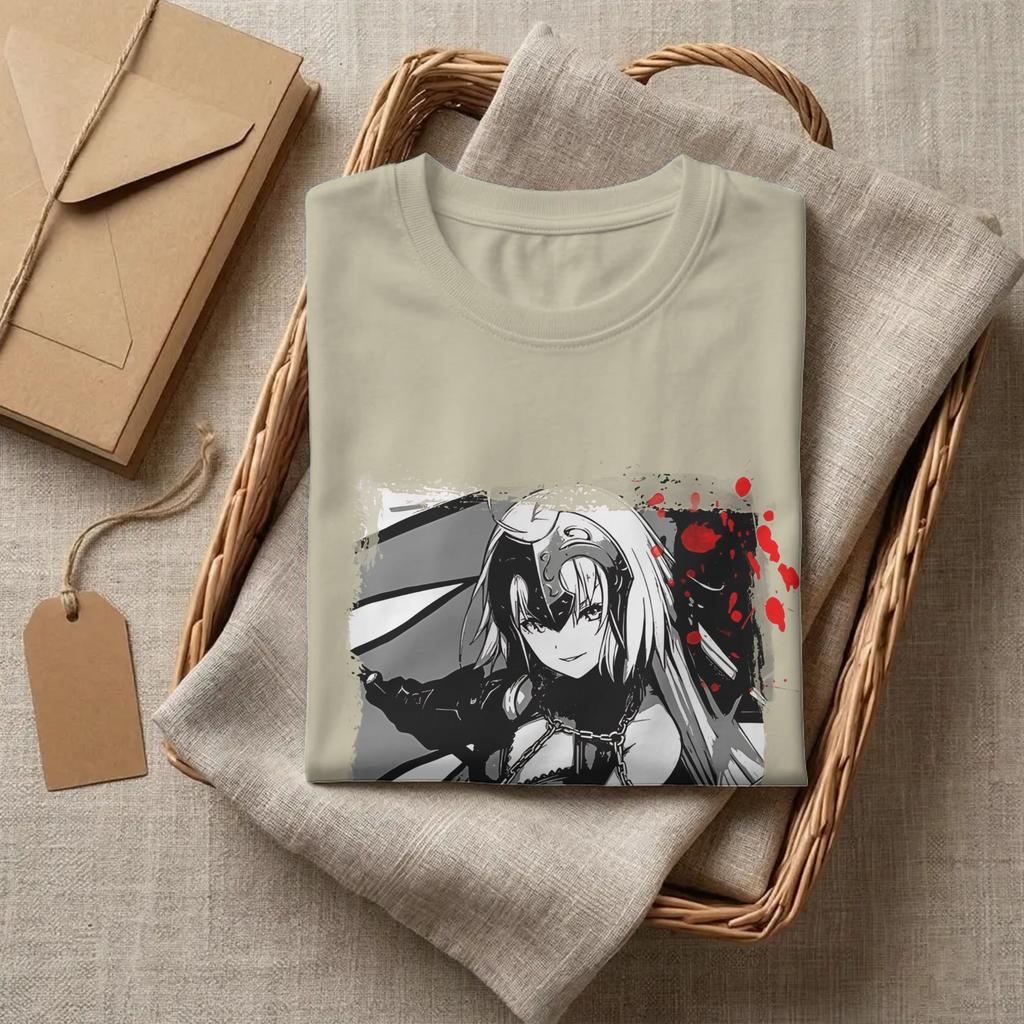 Fate Stay Night Jeanne Darc T Shirt Unisex Cotton Clothes Funny Crewneck Short Sleeve